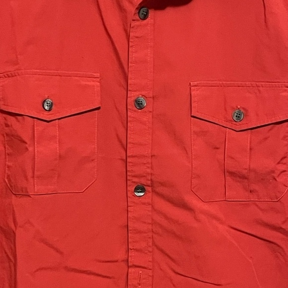 Men’s Murano Button Down Modern Comfort Fitted Short Sleeve Shirt Size Large - Picture 3 of 5